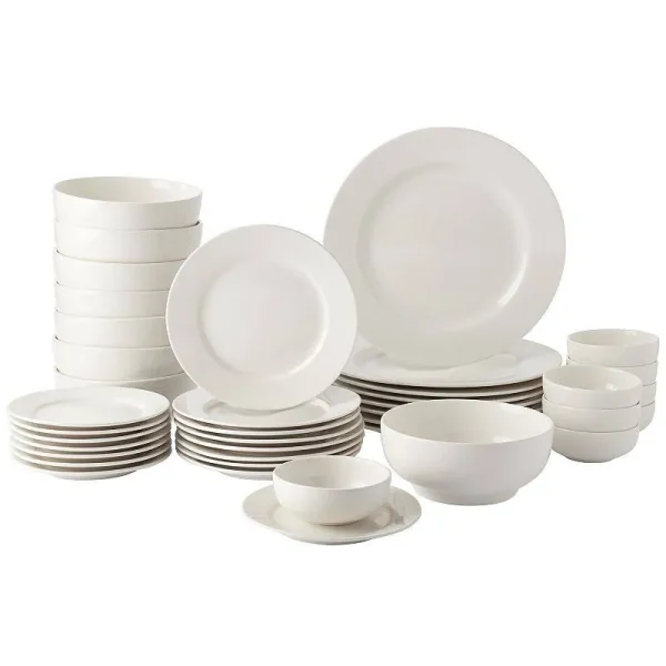 Food Network 40 Pc. Dinnerware Set, White, 40 Pcs 8