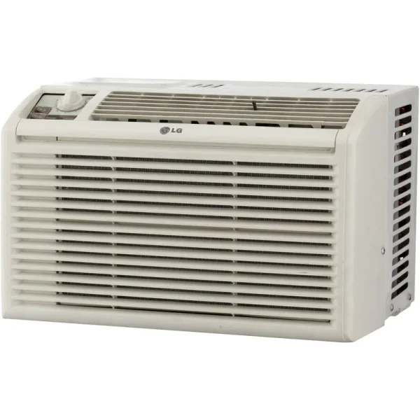 LG 5,000 BTU Window Air Conditioner with Manual Controls, White