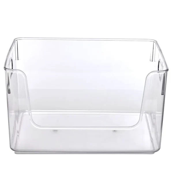 Mainstays Plastic Open Front Organizer Bin - Clear - 1 Each