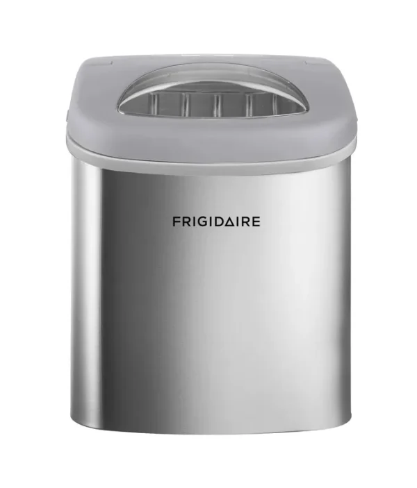 Frigidaire 26 lbs. Ice Maker Bullet-Shaped Ice Stainless Steel EFIC130