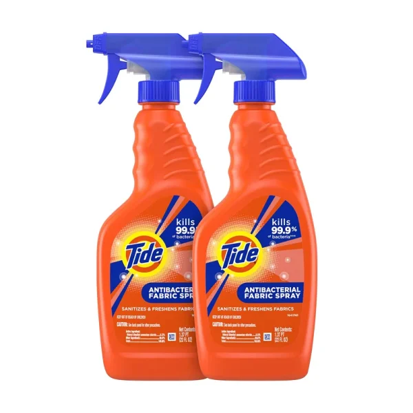 Tide Antibacterial Fabric Spray, Orig Scent, 22-oz. Spray Bottle, 2/CT (Pgc28299)