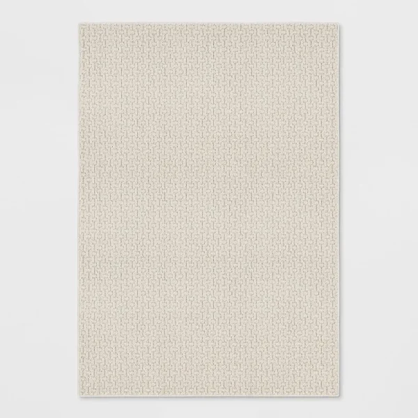 7'x10' Solid Washable Area Rug Tan - Made by Design