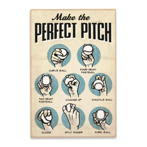 Make The Perfect Pitch Baseball Wood Wall Decor