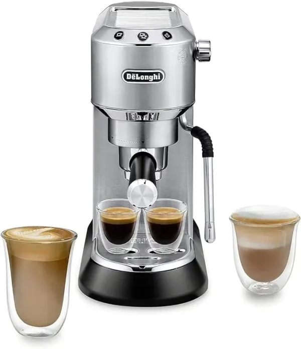 De'Longhi Dedica Arte 15 - Bar, 2 - Cup Metal Espresso Machine