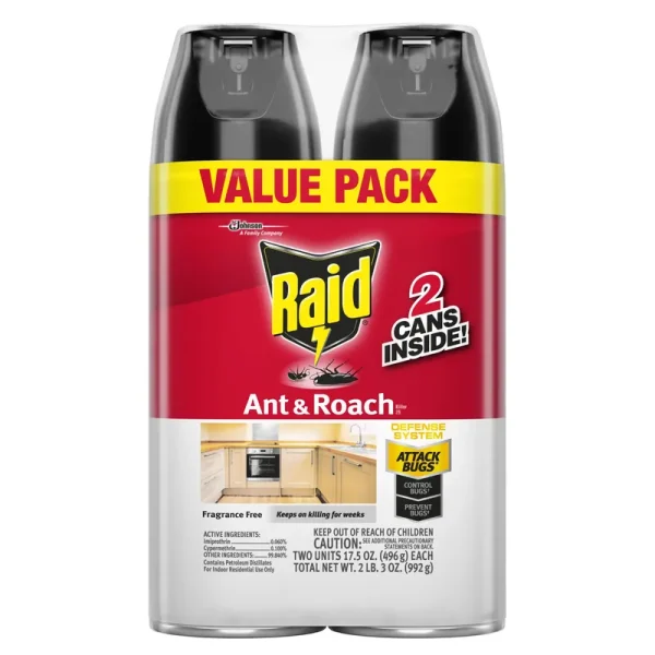 Raid Ant & Roach Killer - Fragrance-Free