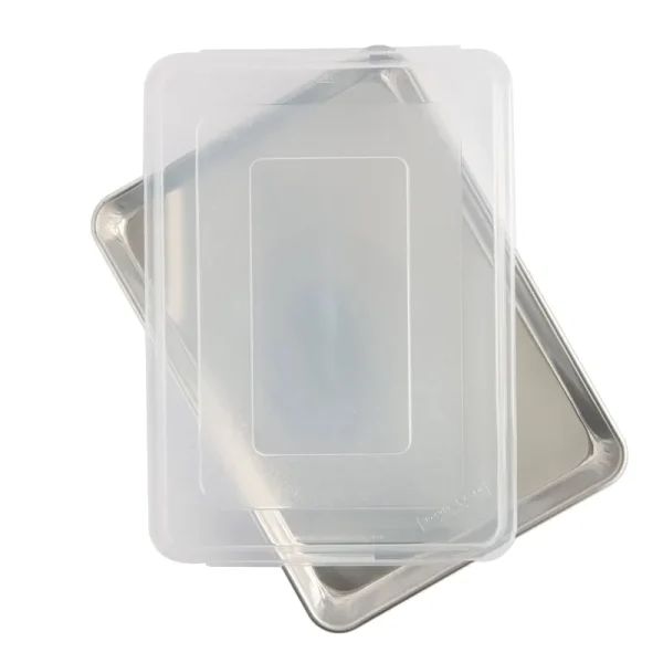 Nordic Ware Aluminum High Sided Half Sheet Pan with Lid 13 x 18