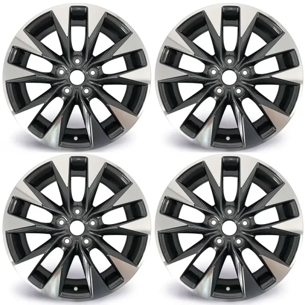 For Nissan Sentra OEM Design Wheel 17" 17x6.5 2016 - 2019 Machined Grey SET OF 4 Replacement Rim