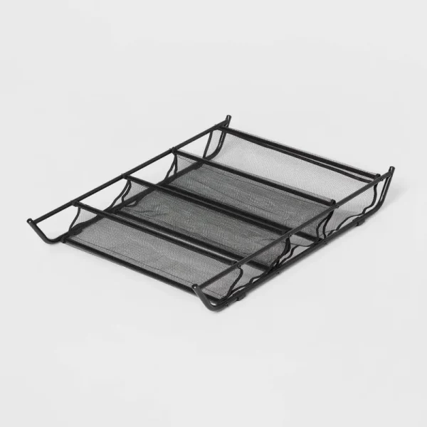 Mesh Underbed Shoe Storage Black - Brightroom