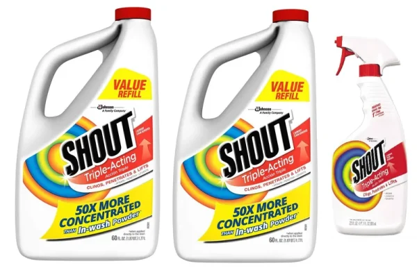 Shout 60 oz Triple-Acting Liquid Refill Pack of 2 Made in USA Free