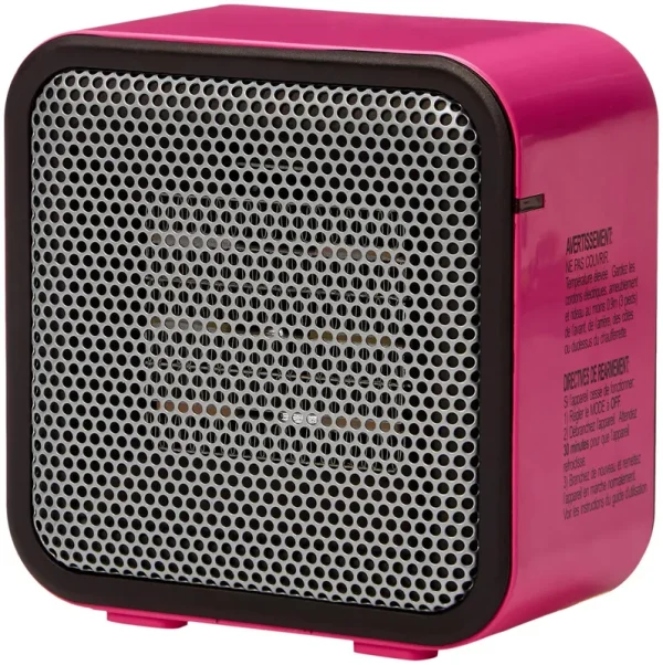 AmazonBasics 500-Watt Ceramic Personal Heater - Pink