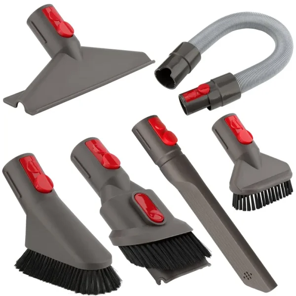 YYSU Accessory Tool Kit Attachment Set with Extension Hose for Dyson V7 V8 V10 V11 SV10 SV11 Cordless Vacuum Cleaner (6 in 1)