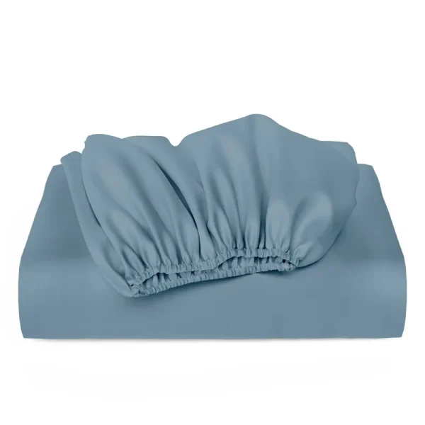 1500 Series Deep Pocket Fitted Bed Sheet Only, Peacock Blue, Full Size