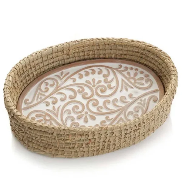 Double Vine Bread Warmer & Basket