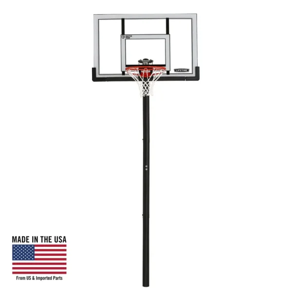 Lifetime Adjustable in - Ground Basketball Hoop (52 - Inch Polycarbonate) - 90270