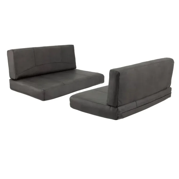RecPro RV Dinette Booth Cushions with Memory Foam Camper Trailer Bed Gunmetal 36 at MechanicSurplus.com