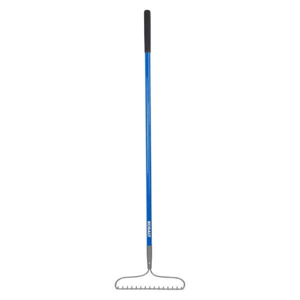 Kobalt 54-in L Fiberglass-Handle Steel Garden Rake