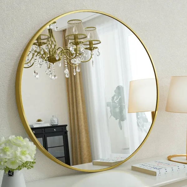 Gehard Mirror Mercer41 Finish: Gold, Size: 24" x 24"