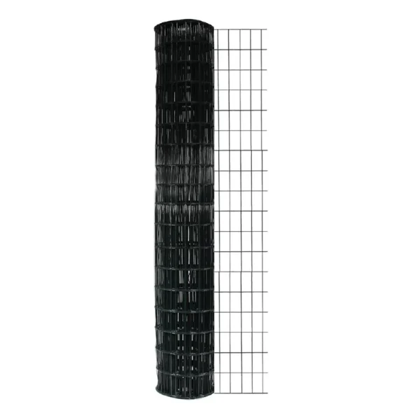 Garden Craft 50-ft x 6-ft Black PVC Coated Steel Welded Wire Rolled Fencing with Mesh Size 2-in x 3-in | 797250-Instock