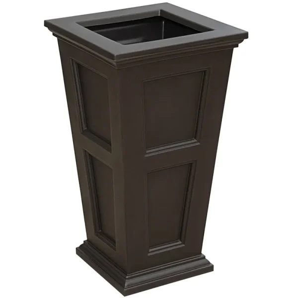 Mayne Fairfield Tall Planter - Espresso