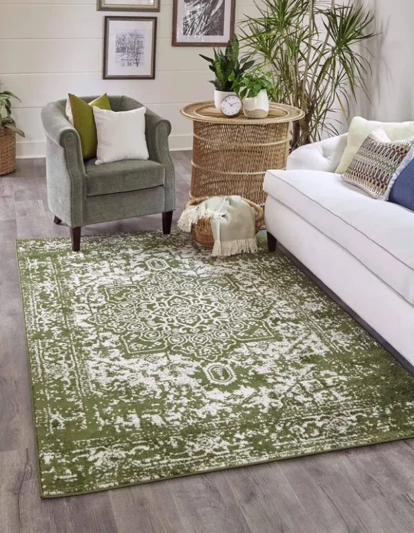 Arlington 4x6 Green Area Rug