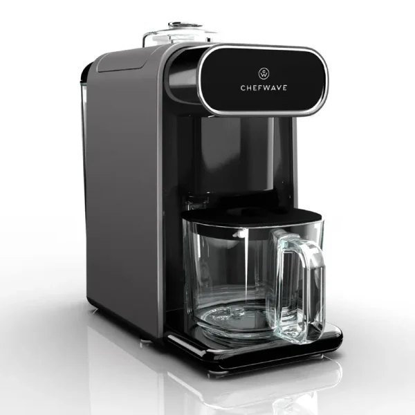 ChefWave Milkmade Non-Dairy Milk Maker (Silver/Black) with 6 Program, Auto Clean