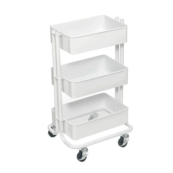 Simply Tidy White Lexington Mini Rolling Cart