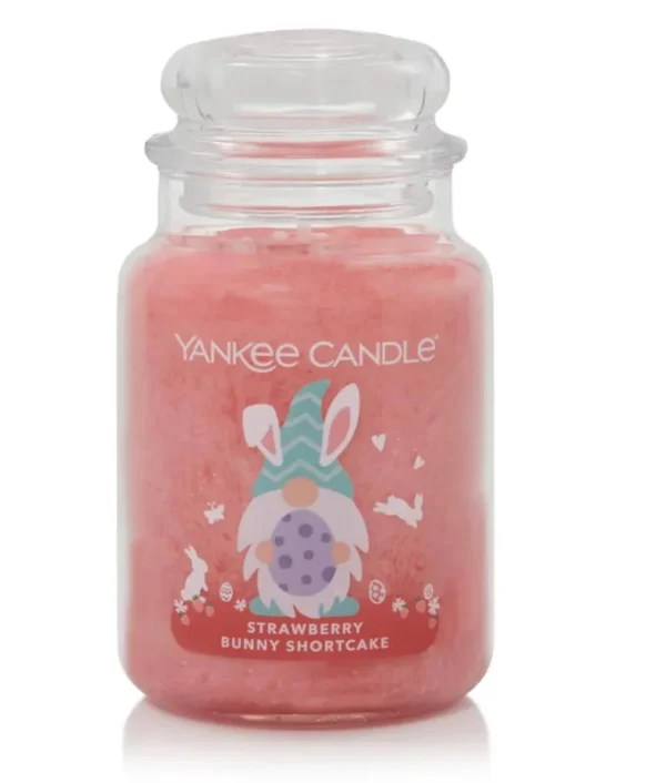 Yankee Candle Strawberry Bunny Shortcake Gnome Large Jar Candle
