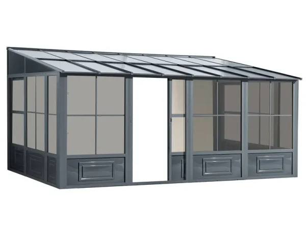 Gazebo Penguin Florence Add-A-Room 10 ft. x 16 ft., Slate