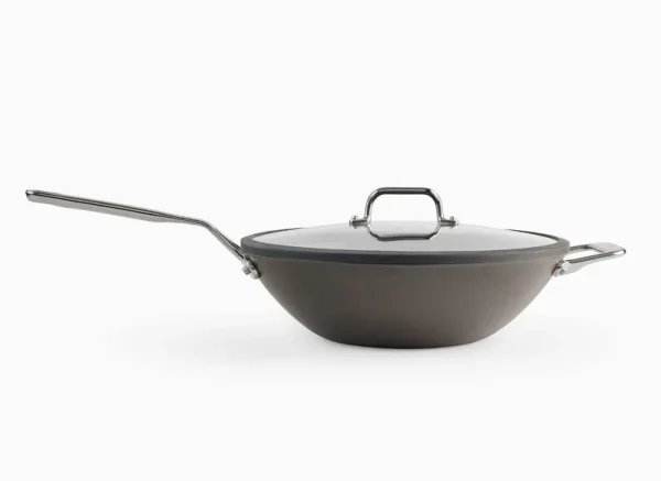 Misen 12" Carbon Steel Wok with Lid