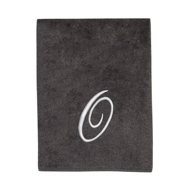 Avanti Premier Silver Script Monogram Bath Towel
