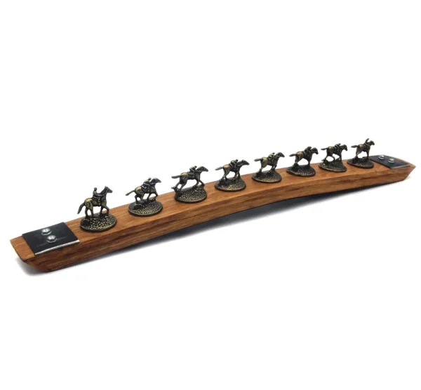 Barrel-art Bourbon Stopper holder/Whiskey Cork display/Fits Blanton's stoppers/with Metal (Natural)