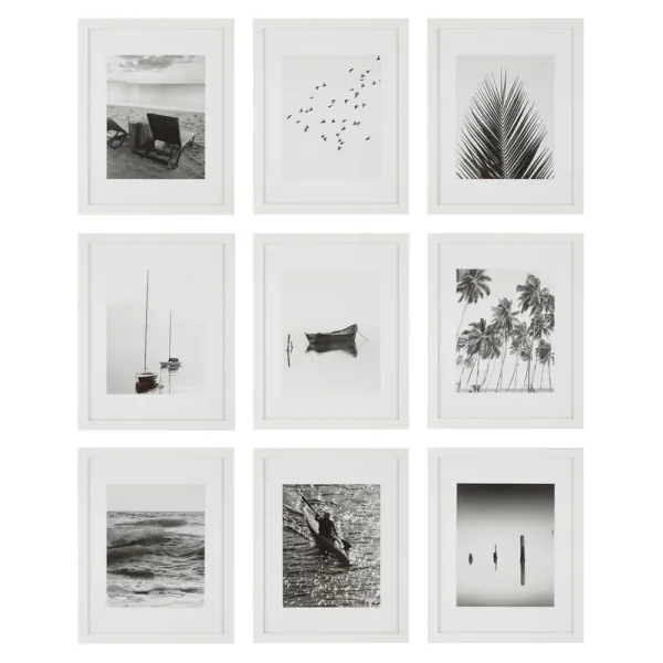 Instapoints 8 x 10 White Gallery Wall Frame 9 Count