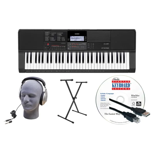 Casio CT - X700 Premium Portable Keyboard Bundle