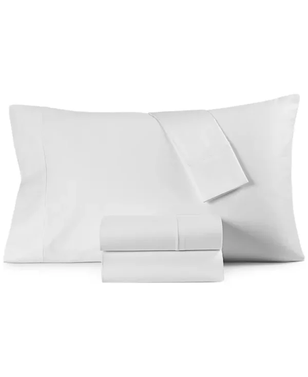Hotel Collection 525 Thread Count Egyptian Cotton 4-pc. Sheet Set, King, Created for Macy's - White