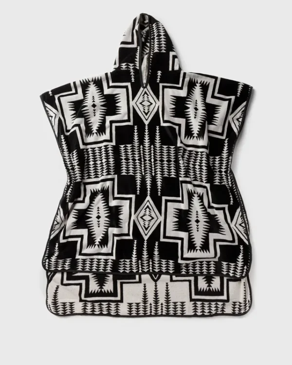 Pendleton Adult Jacquard Hooded Towel Harding Black