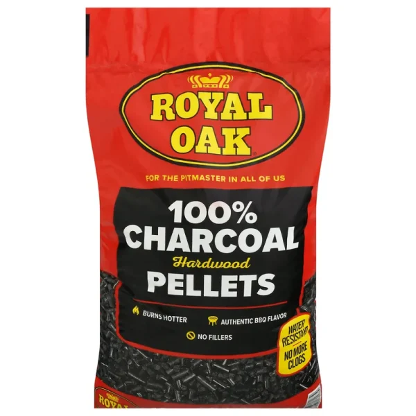 Royal Oak Charcoal Pellets, 100%, Hardwood - 20 lb