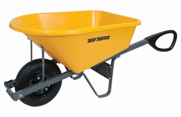 True Temper RP6TC14 6 Cu ft Total Control Poly Wheelbarrow