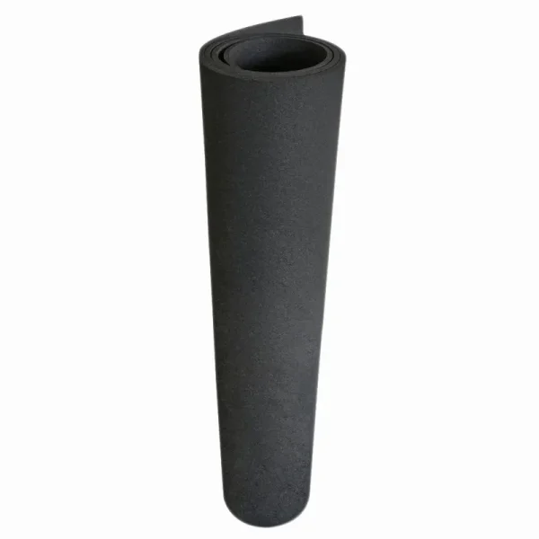 Rubber Cal Recycled Floor Mat, Black, 1/4-Inch x 4 x 3-Feet