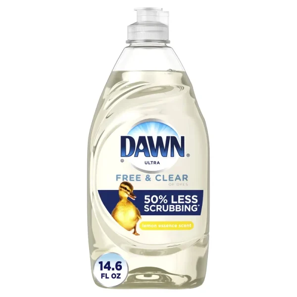Dawn Free & Clear Liquid Dish Soap, Lemon Essence Scent - 14.6 fl oz