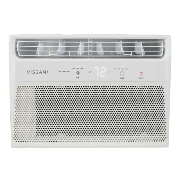 Vissani 6,000 BTU 115-Volt Window Air Conditioner for 250 Sq. ft. Rooms in White