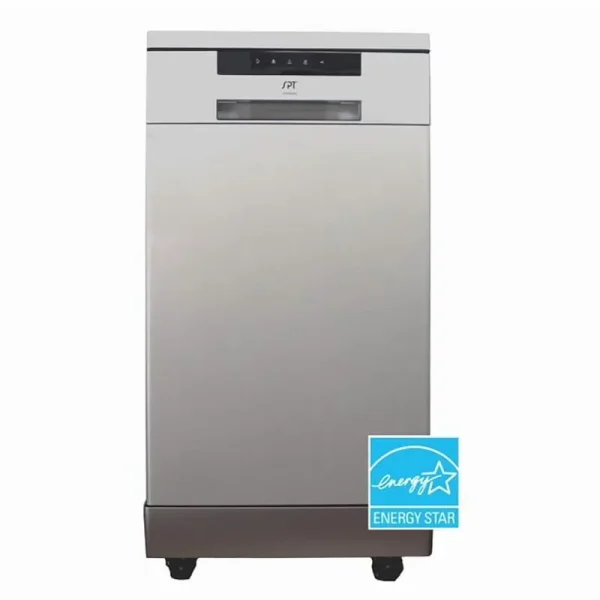 SPT 18�?stainless Steel Portable Dishwasher with Faucet Adapter, 52 Db