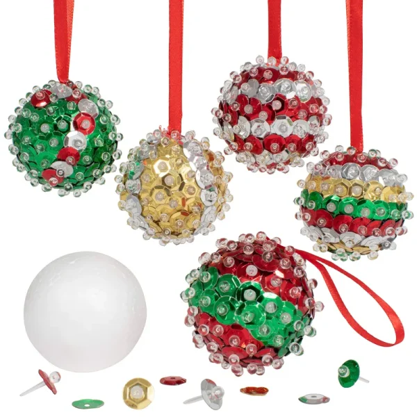 Ready 2 Learn Christmas Crafts - Create Your Own Sequin Ornaments - SE