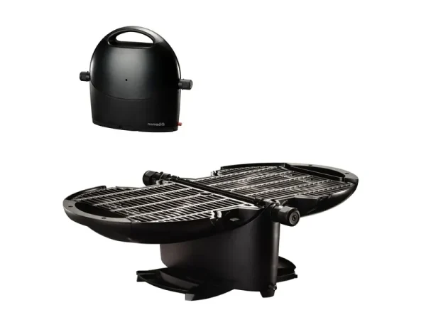 nomadiQ Grill 226-Sq in Black Portable Gas Grill