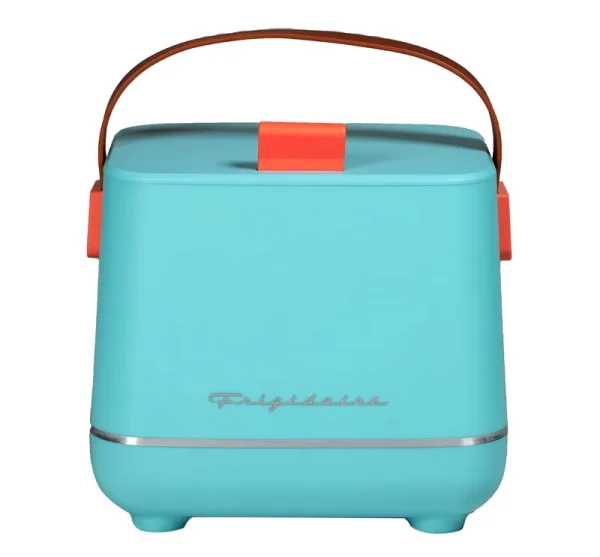 Frigidaire 6-Can Retro Top-Opening Portable Beverage Mini Fridge/Cooler Color/Finish: Blue