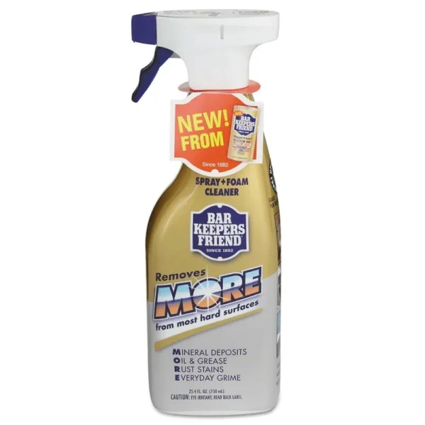 New Bar Keepers Friend 11727 More Spray & Foam Cleaner, 25.4 oz, Men's