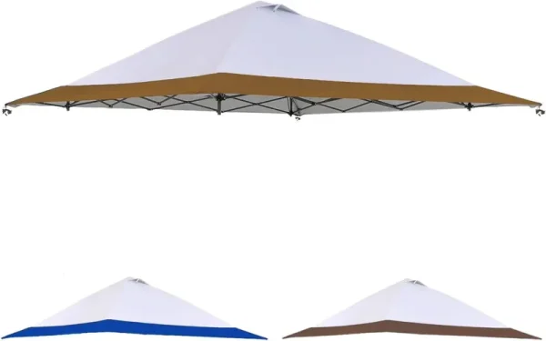 13x13 Canopy Replacement Top Cover, Single Tier Waterproof Silver Coated Canopy Fits Coleman Outdoor Garden Camping Tent(Top Only Not Include Frame