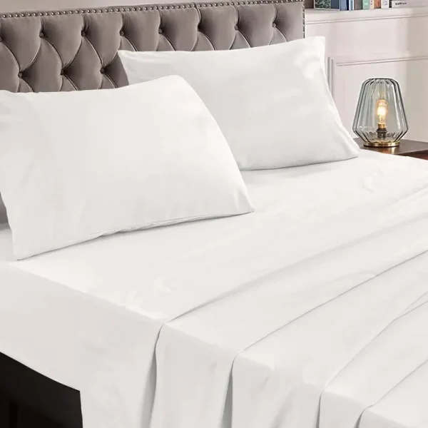 Anne Klein Luxurious 4pc King Size Sheet Set - Breathable, Cooling & Hotel Quality Sheets for Men and Women - Deep Pocket, Easy-Fit, and Wrinkle-Free