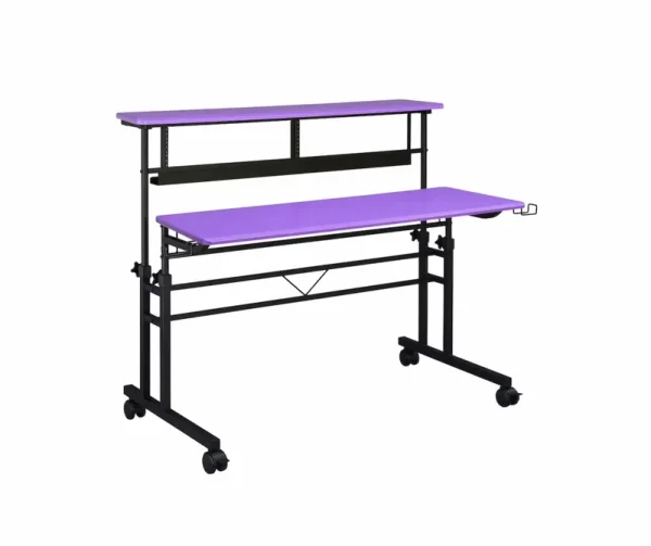 Musiea BE100 Series Sit - Stand Music Recording Studio Desk Workstation W/2x3u Rack