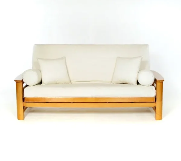 Royal Heritage Cotton Futon Cover In Cream