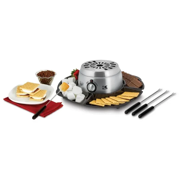 Kalorik 2-in-1 S'mores Maker with Chocolate Fondue Feature - Stainless Steel